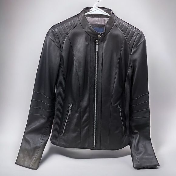 Cole Haan Jackets & Blazers - Cole Haan - Women’s Racer Leather Jacket - NWOT